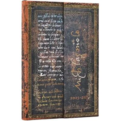 Paperblanks 2026 michelangelo handwriting (embellished manuscripts collection) mini 18-month horizontal hardcover flexi dayplanner 2025-2026 (wrap closure) Paperblanks 2026 michelangelo handwriting (embellished manuscripts collection) mini 18-month horizontal hardcover flexi dayplanner 2025-2026 (wrap closure)