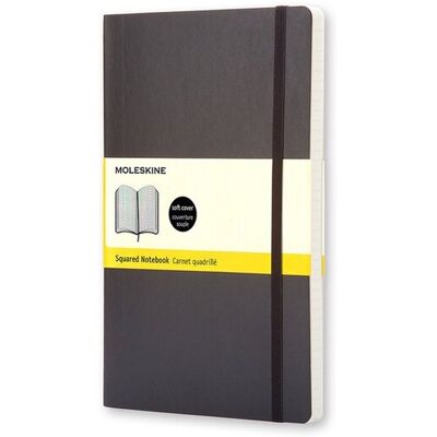 Moleskine classic notitieboek - large - softcover - geruit - zwart Moleskine classic notitieboek - large - softcover - geruit - zwart