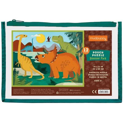 Mudpuppy puzzel - dino park - 36x28cm - 12 stukken - 2 jaar Mudpuppy puzzel - dino park - 36x28cm - 12 stukken - 2 jaar