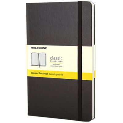 Moleskine classic notitieboek - pocket - hardcover - geruit - zwart Moleskine classic notitieboek - pocket - hardcover - geruit - zwart