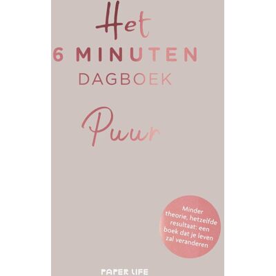 Spectrum Het 6 minuten dagboek - puur - beige Spectrum Het 6 minuten dagboek - puur - beige