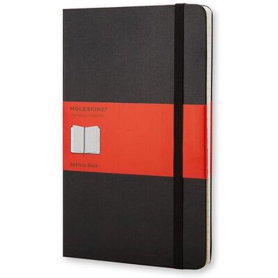 Moleskine adresboek - pocket - hardcover - zwart Moleskine adresboek - pocket - hardcover - zwart