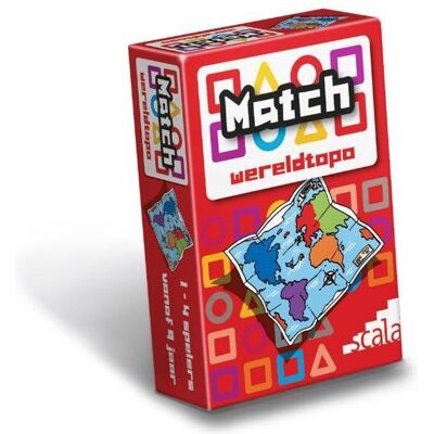Scala match wereldtopo - educatief kaartspel Scala match wereldtopo - educatief kaartspel