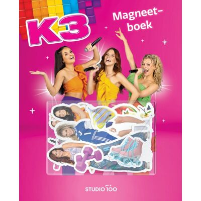 Studio 100 K3 magneetboek - met 20 magneten Multi kleuren Studio 100 K3 magneetboek - met 20 magneten Multi kleuren