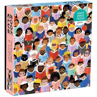 Galison Book club 1000 piece puzzle in a square box Galison Book club 1000 piece puzzle in a square box