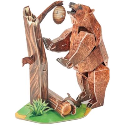 Cubic Fun 3D Beer Puzzel - Bedreigde Wilde Dieren Model Cubic Fun 3D Beer Puzzel - Bedreigde Wilde Dieren Model