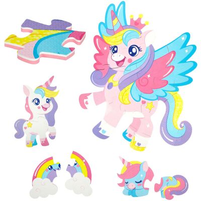 Toi-Toys Little stars foam vloerpuzzel eenhoorn, 36st. Multi kleuren Toi-Toys Little stars foam vloerpuzzel eenhoorn, 36st. Multi kleuren