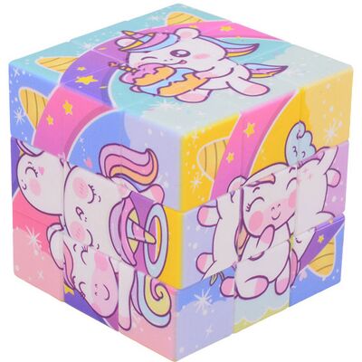 Johntoy Eenhoorn puzzel kubus Johntoy Eenhoorn puzzel kubus