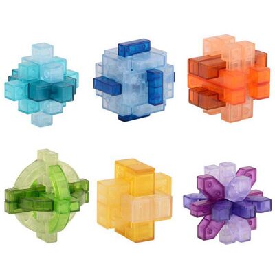 Johntoy 3d breinpuzzel transparant kleur Multi kleuren Johntoy 3d breinpuzzel transparant kleur Multi kleuren