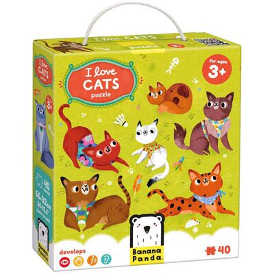 I Love Cats Puzzle 3+ - Puzzel I Love Cats Puzzle 3+ - Puzzel