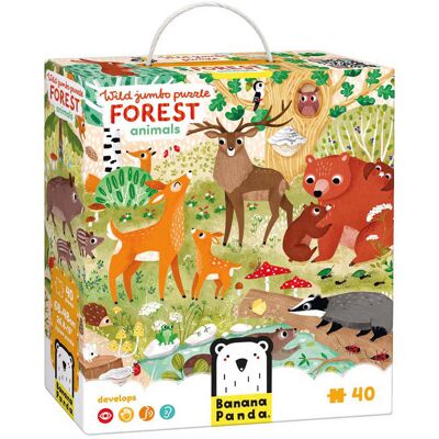 Wild Jumbo Puzzle - Bosdieren 3+ Wild Jumbo Puzzle - Bosdieren 3+