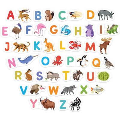 Banana Panda - puzzel letters - 26dlg. Multi kleuren Banana Panda - puzzel letters - 26dlg. Multi kleuren