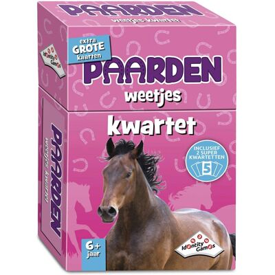 Identity Games Paarden weetjes kwartet Identity Games Paarden weetjes kwartet