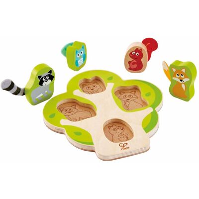 Hape Puzzle Boom Dieren - Houten puzzel voor kinderen Hape Puzzle Boom Dieren - Houten puzzel voor kinderen