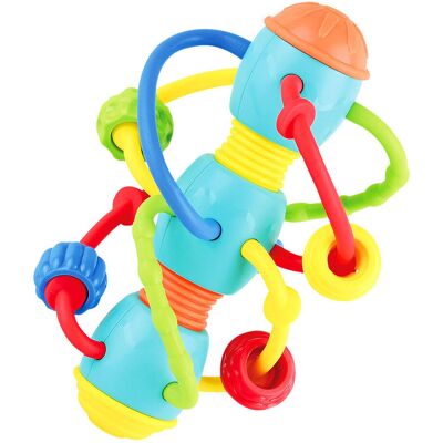 Playgo babyspeeltje met ringen en kralen Multi kleuren Playgo babyspeeltje met ringen en kralen Multi kleuren