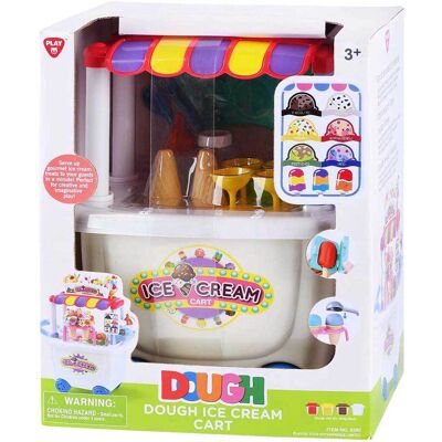 Playgo ijswagen kleiset - 4 kleipotjes Multi kleuren Playgo ijswagen kleiset - 4 kleipotjes Multi kleuren