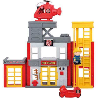 Playgo rescue heroes brandweerkazerne - 7dlg. Multi kleuren Playgo rescue heroes brandweerkazerne - 7dlg. Multi kleuren