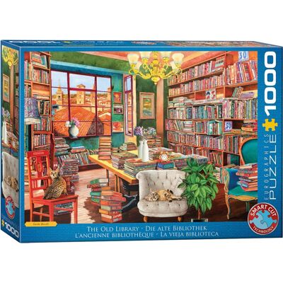 Eurographics Oude Bibliotheek Puzzel van 1000 Stukjes - Puzzel Eurographics Oude Bibliotheek Puzzel van 1000 Stukjes - Puzzel