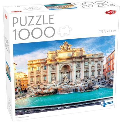Tactic trevi fountain, rome - puzzel - 1000 stukjes - iconisch italiaans monument - klassieke barokarchitectuur - hoogwaardige scandinavische kwaliteit Tactic trevi fountain, rome - puzzel - 1000 stukjes - iconisch italiaans monument - klassieke barokarchitectuur - hoogwaardige scandinavische kwaliteit