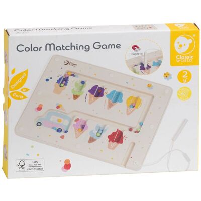 Classic World houten educatief kleuren match spel ijsjes magnetisch. Classic World houten educatief kleuren match spel ijsjes magnetisch.