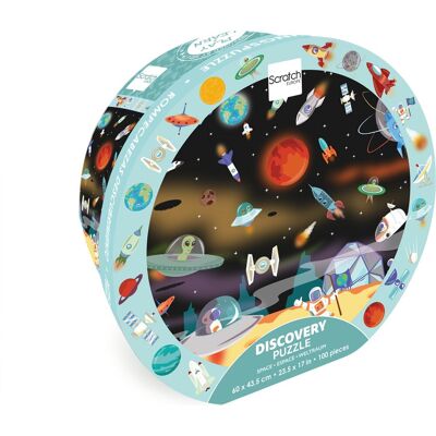 Scratch Puzzle 100st - Ontdekking / Ruimte voor kinderen Scratch Puzzle 100st - Ontdekking / Ruimte voor kinderen