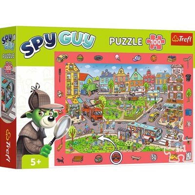Trefl puzzel 100 stukjes - spy guy - stad - observatiepuzzel. Trefl puzzel 100 stukjes - spy guy - stad - observatiepuzzel.
