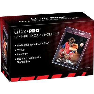 Ultra Pro 200 semi-rigid card holders transparant standaard maat opberghouders Ultra Pro 200 semi-rigid card holders transparant standaard maat opberghouders