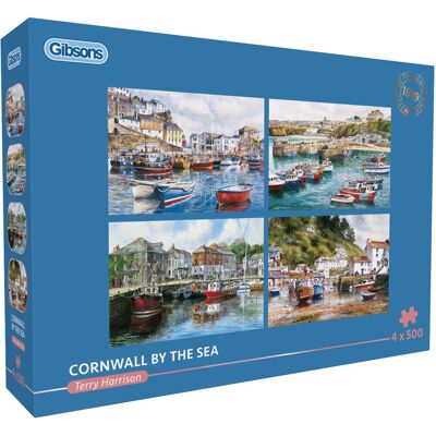Gibsons legpuzzel cornwall by the sea 4x500 stukjes karton. Gibsons legpuzzel cornwall by the sea 4x500 stukjes karton.