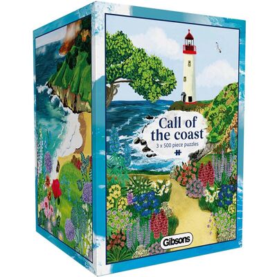 Gibsons - call of the coast (door abby jacobs) - 3×500 stukjes 48×34cm (b×h) - legpuzzel voor volwassenen Gibsons - call of the coast (door abby jacobs) - 3×500 stukjes 48×34cm (b×h) - legpuzzel voor volwassenen