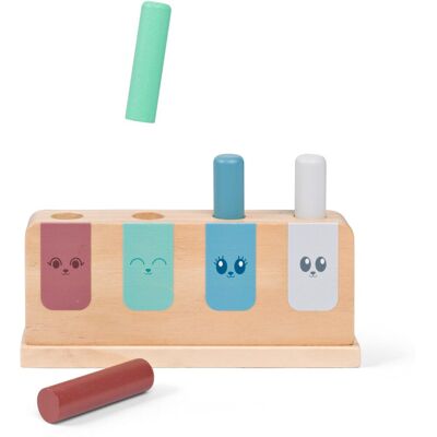 BS Toys pop-up toy ga532 - houten baby speelgoed 18+ maanden - motoriekspel Multi kleuren BS Toys pop-up toy ga532 - houten baby speelgoed 18+ maanden - motoriekspel Multi kleuren