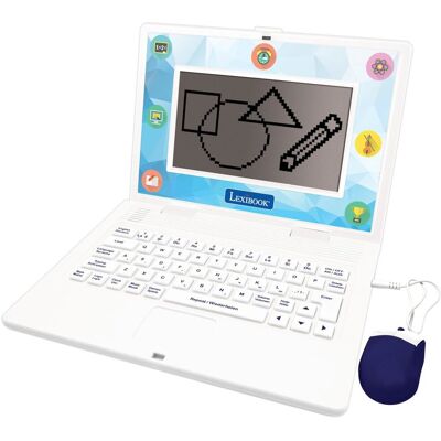 Lexibook Tweetalige educatieve laptop met 170 activiteiten (85 per taal), scherm van 6.7” in het duits en engels Lexibook Tweetalige educatieve laptop met 170 activiteiten (85 per taal), scherm van 6.7” in het duits en engels