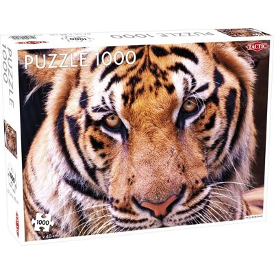 Tactic tiger - puzzel - 1000 stukjes - krachtig wild dier - strak en rustgevend ontwerp - hoogwaardige scandinavische kwaliteit Tactic tiger - puzzel - 1000 stukjes - krachtig wild dier - strak en rustgevend ontwerp - hoogwaardige scandinavische kwaliteit
