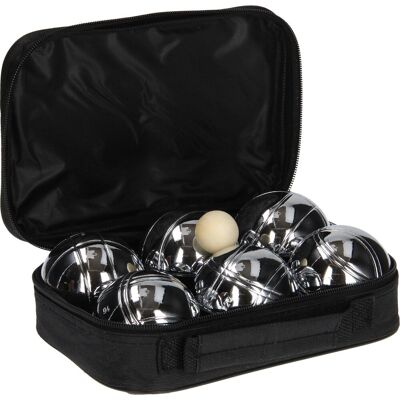 Get & Go jeu de boules set v - 6 ballen - chroom Get & Go jeu de boules set v - 6 ballen - chroom