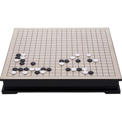 Engelhart Go bordspel met zijvakken - 361 kunststof stenen 21 mm - strategisch bordspel - Engelhart Go bordspel met zijvakken - 361 kunststof stenen 21 mm - strategisch bordspel -