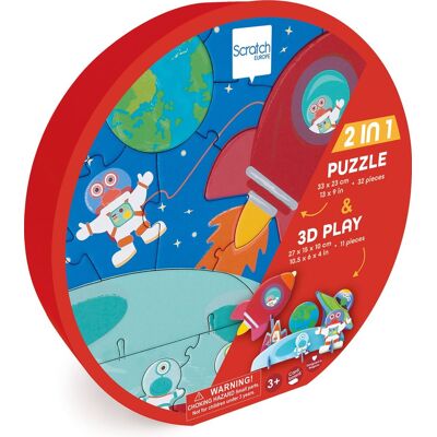 Scratch Play puzzle 3d - space Scratch Play puzzle 3d - space