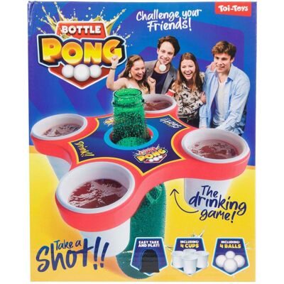 Toi-Toys - Pong Hero - multicolor 4 ballen 4 bekers - game Toi-Toys - Pong Hero - multicolor 4 ballen 4 bekers - game