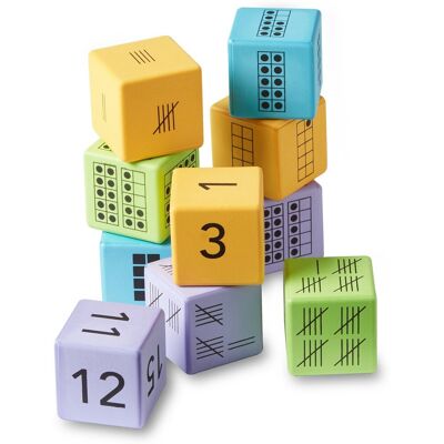 Learning Resources xl foam dobbelstenen getallen - meerdere weergaves (12 st.) - 6+ Learning Resources xl foam dobbelstenen getallen - meerdere weergaves (12 st.) - 6+