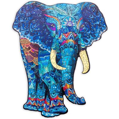 Engelhart Houten puzzel olifant - 178 unieke puzzelstukjes - a4 formaat houten legpuzzel - dieren puzzelspel - uitdagend denkspel - inclusief opbergetui - Engelhart Houten puzzel olifant - 178 unieke puzzelstukjes - a4 formaat houten legpuzzel - dieren puzzelspel - uitdagend denkspel - inclusief opbergetui -