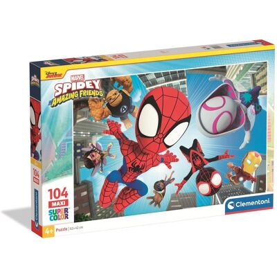 Clementoni 23777 Puzzel - Spidey, 104 stuks, Kinderen Clementoni 23777 Puzzel - Spidey, 104 stuks, Kinderen