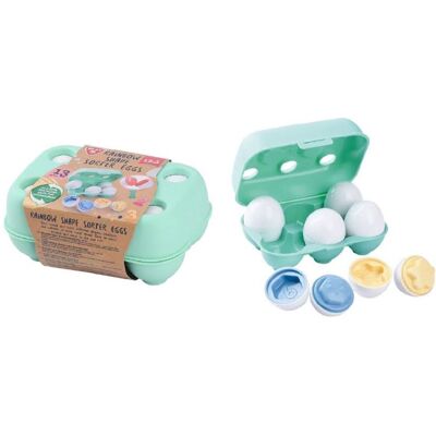 Playgo eieren vormensorteerder - 13dlg. Multi kleuren Playgo eieren vormensorteerder - 13dlg. Multi kleuren