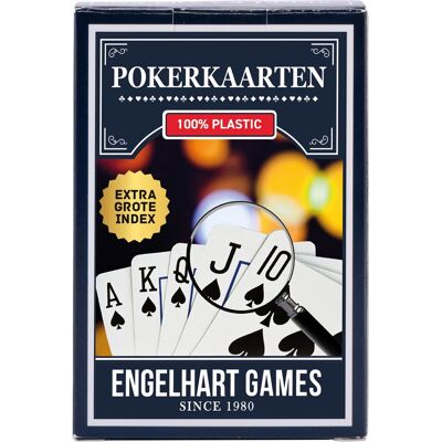 Engelhart Pokerkaarten - grote index - speelkaarten in kartonnen doosje - poker deck - kaartspel voor poker en gezelschapsspellen - Engelhart Pokerkaarten - grote index - speelkaarten in kartonnen doosje - poker deck - kaartspel voor poker en gezelschapsspellen -