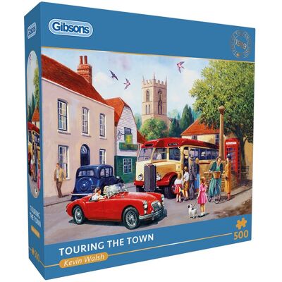 Gibsons - touring the town (door kevin walsh) - 500 stukjes 48×34cm (b×h) - legpuzzel voor volwassenen Gibsons - touring the town (door kevin walsh) - 500 stukjes 48×34cm (b×h) - legpuzzel voor volwassenen
