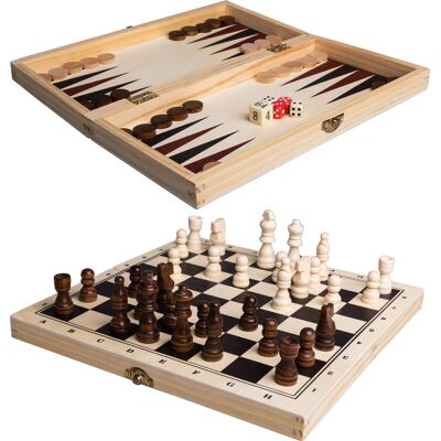 Clown Games - 3-in-1 spellendoos - hout Clown Games - 3-in-1 spellendoos - hout