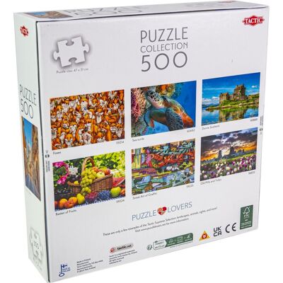 Tactic sicily, italy - puzzel - 500 stukjes - italiaans kustlandschap op sicilië - middellandse zee en historisch dorp - hoogwaardige scandinavische kwaliteit Tactic sicily, italy - puzzel - 500 stukjes - italiaans kustlandschap op sicilië - middellandse zee en historisch dorp - hoogwaardige scandinavische kwaliteit