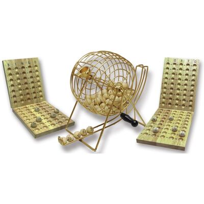 HOT Games Bingo Molen 24/18cm - Bingospel met 75 ballen & controlebord HOT Games Bingo Molen 24/18cm - Bingospel met 75 ballen & controlebord