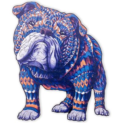 Engelhart Houten puzzel bulldog - 159 unieke puzzelstukjes - a3 formaat grote houten legpuzzel - dieren puzzelspel - compact maar uitdagend denkspel - inclusief opbergetui - Engelhart Houten puzzel bulldog - 159 unieke puzzelstukjes - a3 formaat grote houten legpuzzel - dieren puzzelspel - compact maar uitdagend denkspel - inclusief opbergetui -