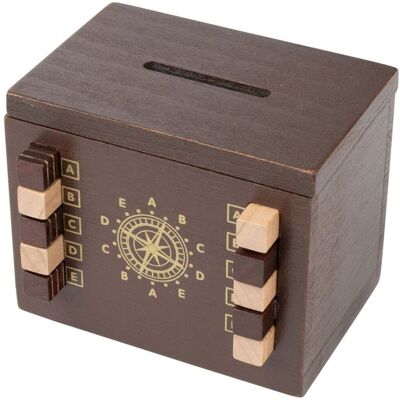 Philos puzzel secret box locksmith houten spaarpot en puzzeldoos. Philos puzzel secret box locksmith houten spaarpot en puzzeldoos.