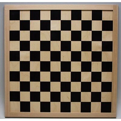 HOT Games Schaak/dambord blank/zwart 40 cm HOT Games Schaak/dambord blank/zwart 40 cm