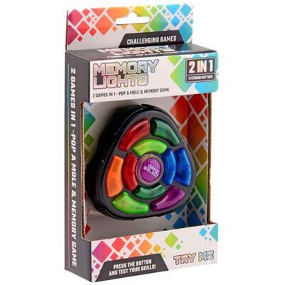Johntoy memory spel 2 in 1 - elektronisch geheugenspel voor kinderen. Multi kleuren Johntoy memory spel 2 in 1 - elektronisch geheugenspel voor kinderen. Multi kleuren