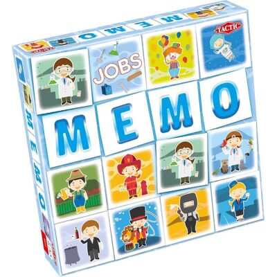 Tactic memo beroepen - memospel - zoek de juiste paren - ontdek verschillende beroepen - educatief gezelschapsspel voor kinderen en families - 2 tot 6 spelers - vanaf 3 jaar Tactic memo beroepen - memospel - zoek de juiste paren - ontdek verschillende beroepen - educatief gezelschapsspel voor kinderen en families - 2 tot 6 spelers - vanaf 3 jaar